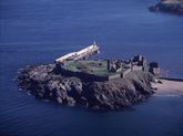 The ruins of Peel Castle, Isle of Man testify many historical periods. The Vikings also used the castle when ruling in 8th century. Photo: Isle of Man Goverment Manx National Heritage