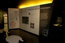The Special Exhibition 'Bloodshed' was exhibited in the basement of the Viking Ship Hall