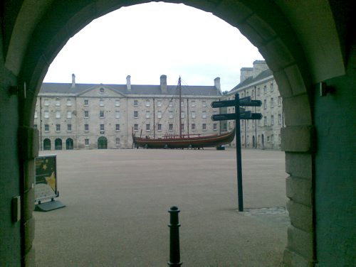 The Sea Stallion in the yard in Collins Barracks. Photo: Preben Rather Sørensen