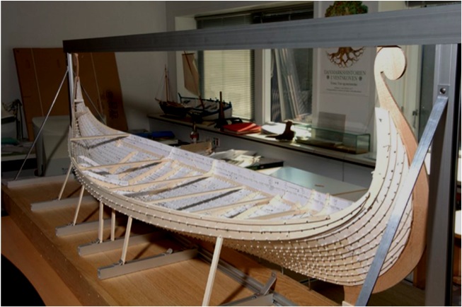 3D reconstruction model of the Oseberg ship in 1:10 scale