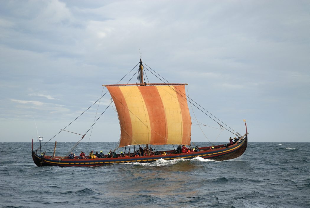 Havhingsten i det Irske hav. Dublintogtet 2007. Foto: Werner Karrasch / Copyright: Vikingeskibsmuseet i Roskilde