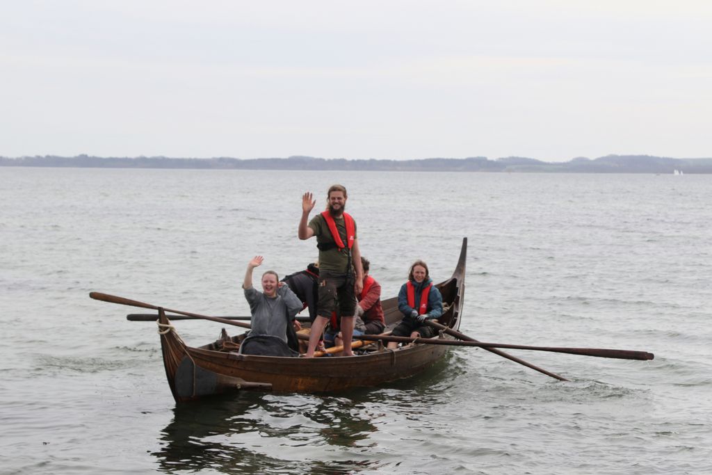 Vikingeskibet Imme Bifrost bygget på Spejdernes Lejr. Foto: Per Ryolf.