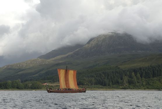 Havhingsten fra Glendalough på sejlads 2008. Foto Werner Karrasch