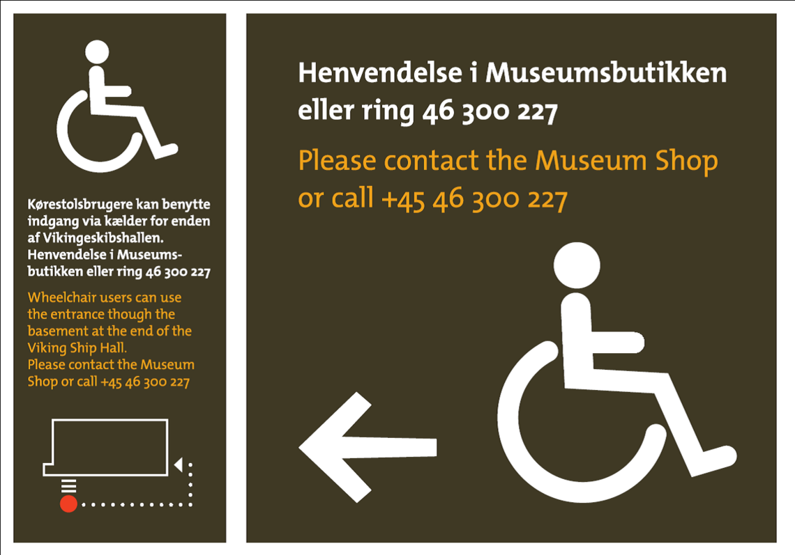 Information om handicapforholdene på museet Information om handicapforholdene på museet