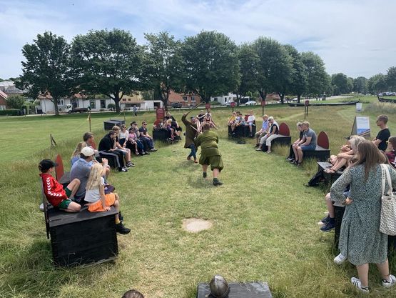 Krigertræning i sommerferien på Vikingeskibsmuseet