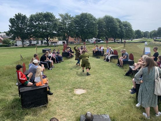 Krigertræning i sommerferien på Vikingeskibsmuseet