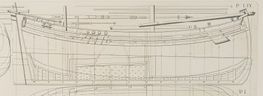 Section of a drawing from the book Architectura Navalis Mercatoria published in 1768 by Fredrik Henrik af Chapman who was an internationally renowned shipbuilder in his day. He was among other things chief shipwright for the Swedish Navy's shipyards in Karlskrona, Sweden. The  drawing belongs to Sweden's Maritime Museum