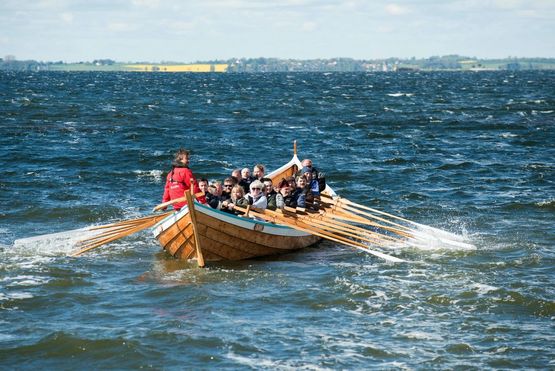Sejlads på Roskilde Fjord. Copyright: Vikingeskibsmuseet i Roskilde. 