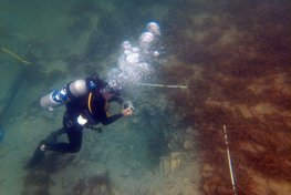 Marinarkæologiske undersøgelser i Costa Rica. Copyright: Nationalmuseet i Danmark. Foto: John Fhær Engedal Nissen