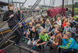 Book et af skoletjenestens undervisningsforløb på Vikingeskibsmuseet. Copyright Vikingeskibsmuseet i Roskilde