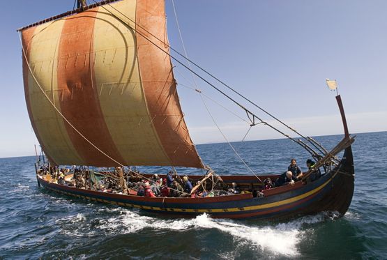 Følg Vikingeskibsmuseets skibe ud på årets sommertoger, hvor de blandt andet indsamler viden om, hvordan vikingernes skibe sejlede. På hjemmesiden kan du følge skibene, læse logbøger og se fotos fra togterne - Kom med om bord!
