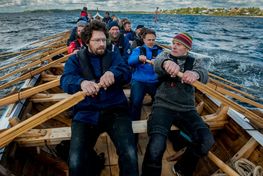 Sulen ved Vikingeskibsmuseet i Roskilde