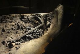 Det originale anker i Ladbyskibet. Foto med tilladelse fra Vikingemuseet Ladby, Louise Kæmpe Henriksen