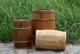 Barrels for water and beer. Photo: Werner Karrasch, The Viking Ship Museum