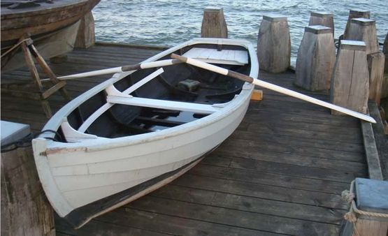 The original Fejø-pram, which is used as a template for the construction of two rental boats. Foto Werner Karrasch
