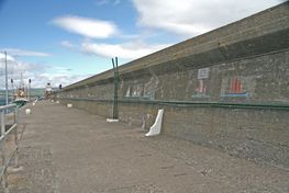 The outer pier in Wicklow Harbour. The Sea Stallion can be seen on the far right. Photo: John Nicholl