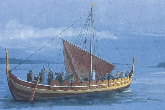 Reconstruction of Skuldelev 5 by Flemming Bau. Copyright: Viking Ship Museum in Roskilde