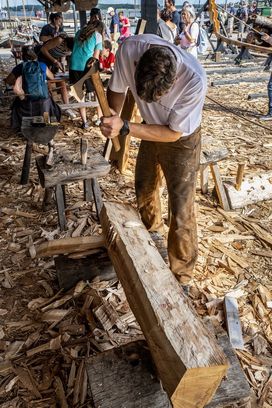 Boat builders design the strake