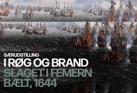 Plakat for udstillingen ' I røg og Brand' Foto: Fra Sjöhistoriska museet, Stockholm / Cecilia Nordstrand