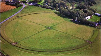 Aggersborg circular stronghold as it looks today, constructed in about 980 by Harald Bluetooth. Photo: Løgstør local authority.