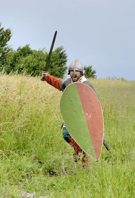 Lokes Frimænd - Freemen of Loki. Photo: Werner Karrasch, The Viking Ship Museum.