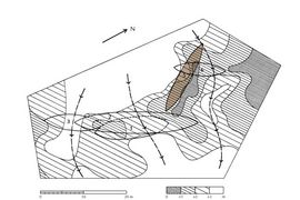 The graphic shows, where Skuldelev 5 was placed in the barrier in Roskilde Fjord.