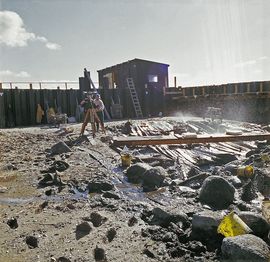 Excavation of Skuldelev ships at the Viking Ship museum