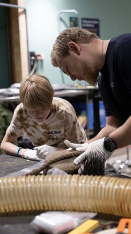 Besøg Marinarkæologernes Værksted i sommerferien. Copyrigt: vikingeskibsmuseet i Roskilde.