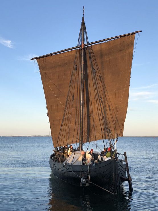 Ottar blev bygget i 2000 på Vikingeskibsmuseets bådeværft. Årets sommertogt skulle have gået til Vestnorge, men skibet returnerende fra Marstrand før tid. Foto: Annette Olesen