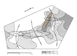 The map shows where Skuldelev 5 was placed in the barrier in Roskilde Fjord.