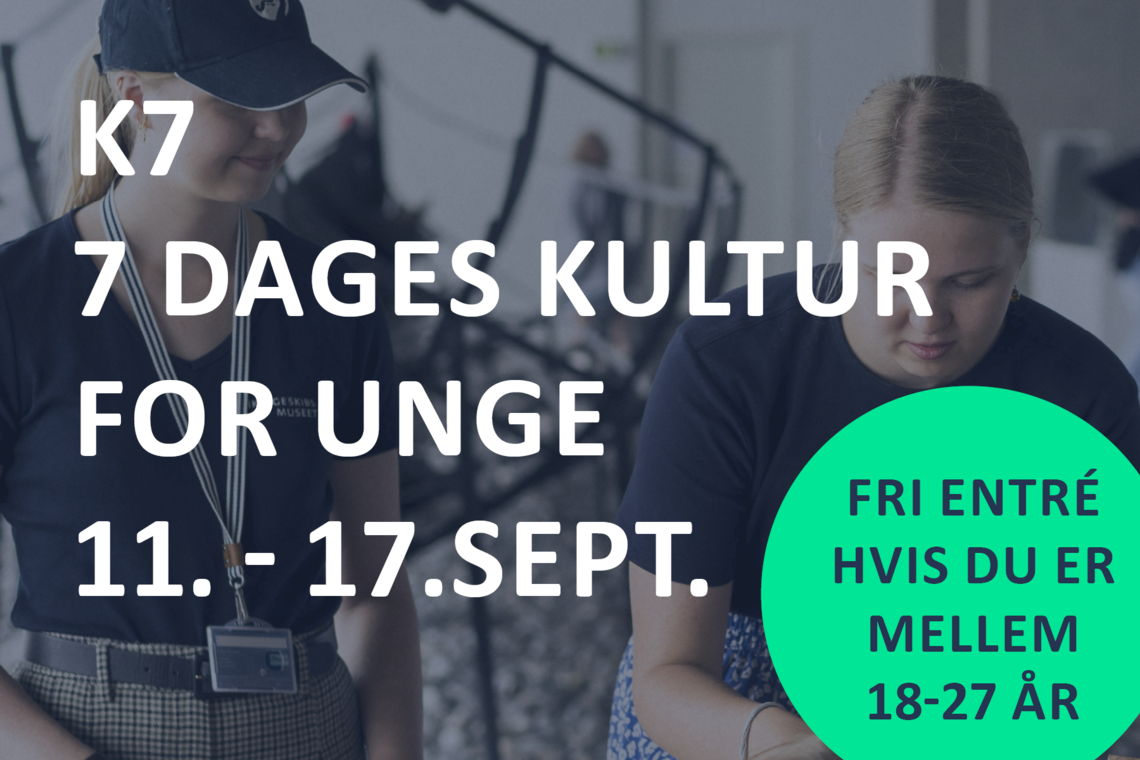 I uge 37 kan alle op til 27 år komme gratis på Vikingeskibsmuseet.