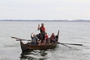 Vikingeskibet Imme Bifrost bygget på Spejdernes Lejr. Foto: Per Ryolf.