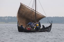 Vikingeskibene sejles med et såkaldt 'råsejl', der er et nærmest kvadratisk sejl, der holdes oppe af en 'rå', en tung bom, der hejses op i skibets mast. 