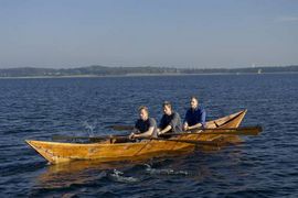 The first rowing trip.