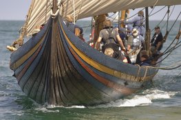 Vikingeskibet Havhingsten fra Glendalough. Copyright: Vikingeskibsmuseet i Roskilde.