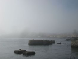 Der er også havgus i Svaneke.
