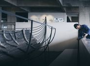 Vikingeskibsmuseet tilbyder online undervisningsforløb - 'live' fra museet - til grundskoler. Forløbene tilrettes alt efter fag og niveau, og undervisningen foregår via Microsoft Teams. Foto: Jacob N. Andreassen