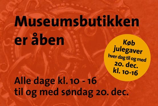 Museumsbutikken er åben