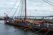 Afgang fra Museumshavnen i Roskilde. Den 18. juli satte Havhingsten fra Glendalough kurs mod årets sommertogt med 45 besætningsmedlemmer ombord. Første etape gik gennem Roskilde Fjord mod Østby Havn. Foto: Trine Harvøe Kristensen Afgang fra Museumshavnen i Roskilde. Den 18. juli satte Havhingsten fra Glendalough kurs mod årets sommertogt med 45 besætningsmedlemmer ombord. Første etape gik gennem Roskilde Fjord mod Østby Havn. Foto: Trine Harvøe Kristensen