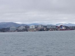 Faeringehavn from the sea. Photo From Skjoldungens Facebook-page.
