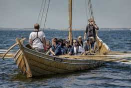 Storkjoven er bygget og ejet af Vikingeskibsmuseet i Roskilde. Foto: Werner Karrasch