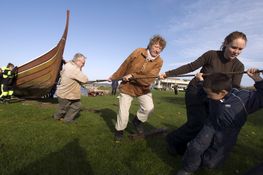 Ophaling af Vikingeskibsmuseets rekonstruktioner af vikingeskibe