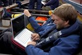 Havhingstens webmaster, Preben Rather Sørensen. Foto: Werner Karrasch, Vikingeskibsmuseet i Roskilde.