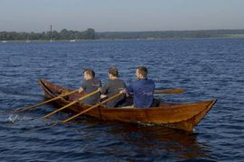 The first rowing trip.