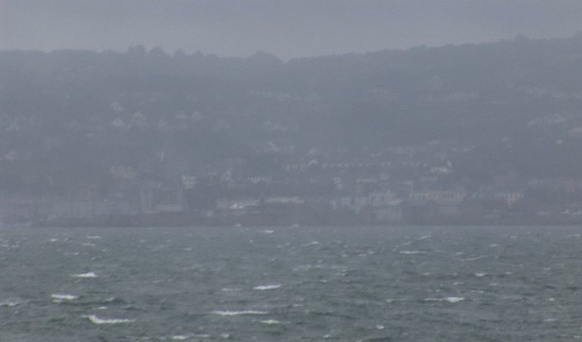 For three days, the Sea Stallion has been waiting in Howth, north of Dublin, for a favourable wind. The sea has been like this every day. Photo: Kasper Thor Larsen.