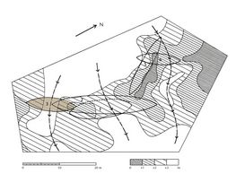 The map shows where Skuldelev 2 was placed in the barrier in Roskilde Fjord.