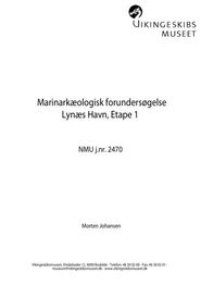 Lynæs Havn, etape 1 rapport