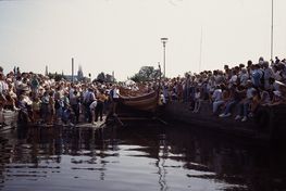 Søsætning 2. august 1991. Foto: Susan Loyd
