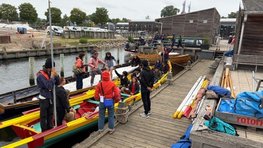 Atlantic Challenge mandskab på en af de deltagende både. Atlantic Challenge mandskab på en af de deltagende både.