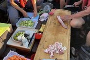 Helge Ask summer voyage 2024 food on the boat